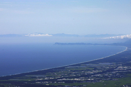 岩木山から見える北海道